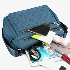 Waterproof Nylon Messenger Bag Large Capacity Crossbody Handbag