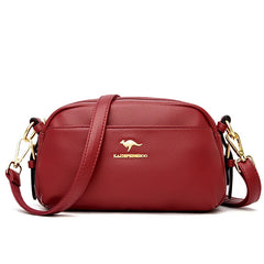 Soft Leather Women Messenger Bag Shoulder Crossbody Mother Bags