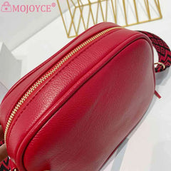 Tassel Women Messenger Bag PU Leather Wide Strap Casual Solid