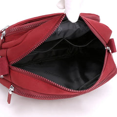 Waterproof Nylon Messenger Bag Crossbody Handbag Travel Purse