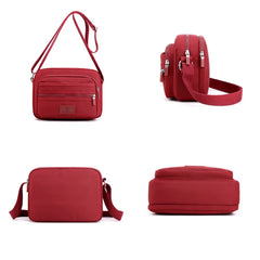 Waterproof Nylon Messenger Bag Crossbody Handbag Travel Purse