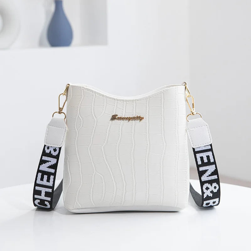 Crocodile Pu Leather Female Crossbody Shoulder Hand Bags for Ladies