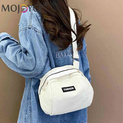 Nylon Women Messenger Bag for Weekend Vacation Camping