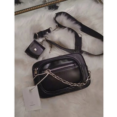 Women Messenger Belt Bag Pack leather Waist Bags Girl Travel