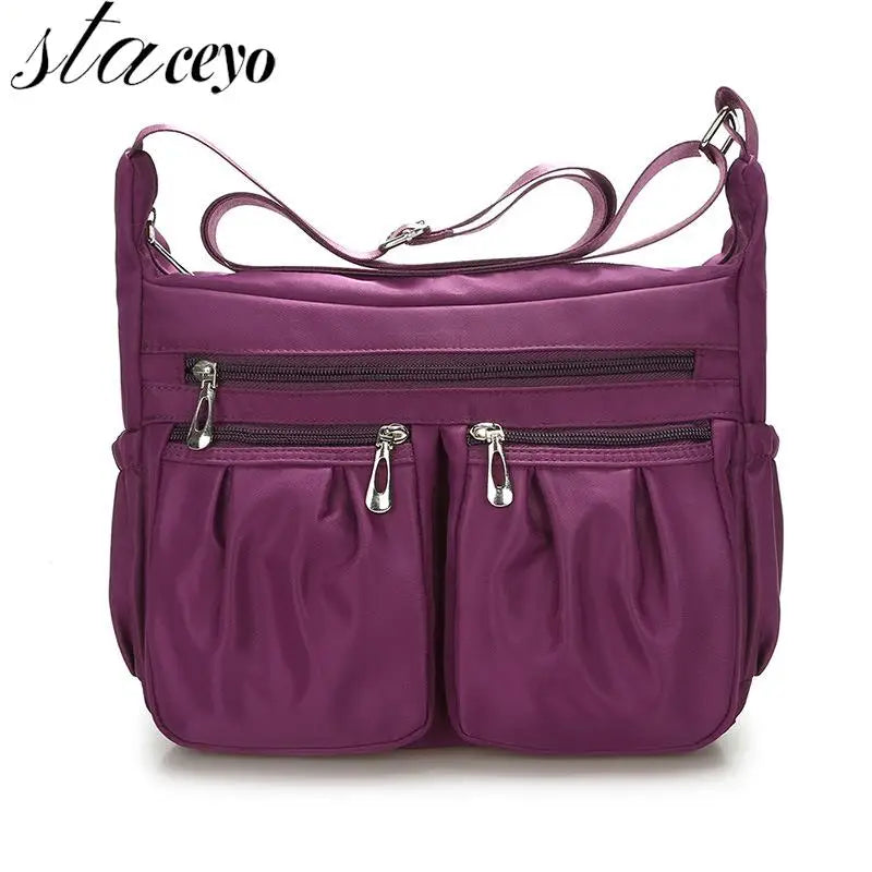 Women Messenger Shoulder Bags Zipper Bag Oxford Large Capacity