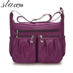 Women Messenger Shoulder Bags Zipper Bag Oxford Large Capacity