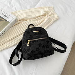 Women Mini Backpack Flower Print Small Backpacks Student Casual School Bag Girls