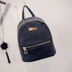 Women Mini Backpack PU Leather College Shoulder Satchel School Rucksack