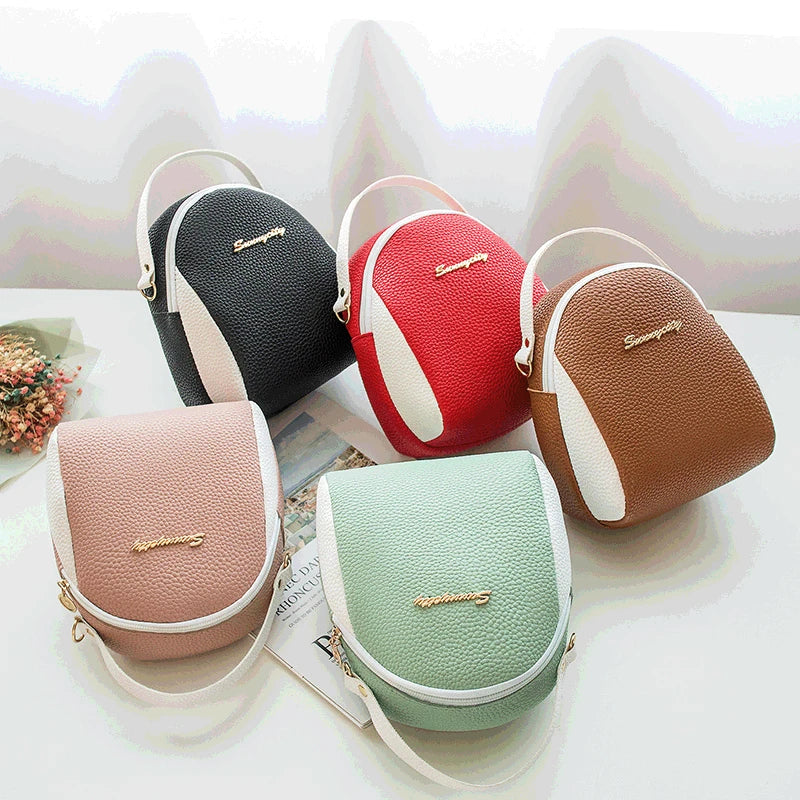 Women Mini Backpack PU Leather Crossbody Shoulder Bag