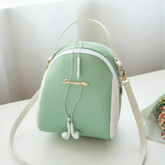 Women Mini Backpack PU Leather Crossbody Shoulder Bag