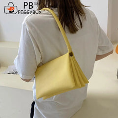 Women Soft PU Leather Shoulder Bag Solid Street Travel Zipper Handbags