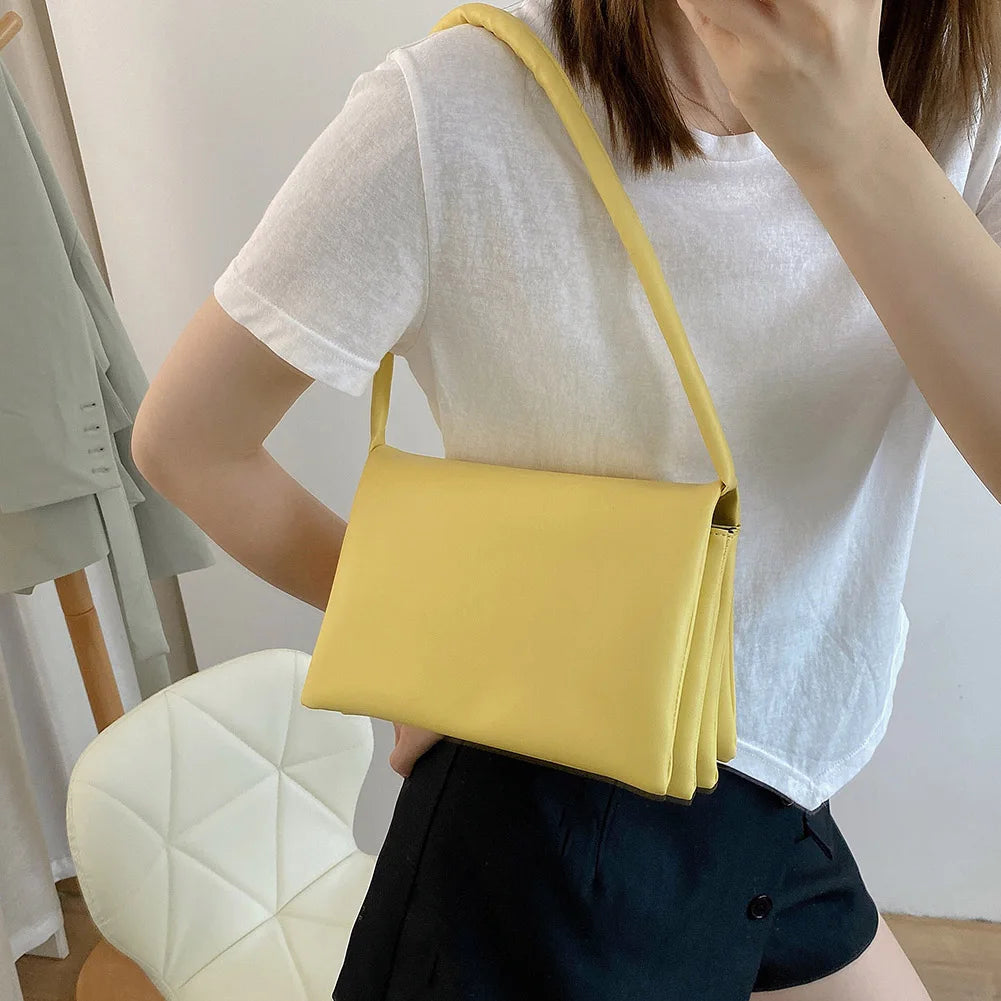 Soft PU Leather Shoulder Bag for Women