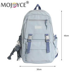 Women Nylon Backpack Portable Travel Waterproof Teenager Schoolbag