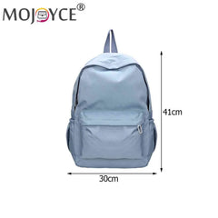 Nylon Backpack Preppy Style Solid Large Handbags