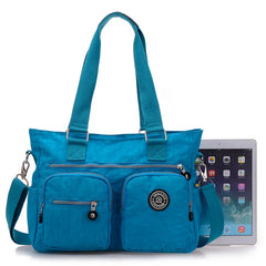 Women Nylon Shoulder Bag Casual Messenger Cross body Travel Tote Top-handle