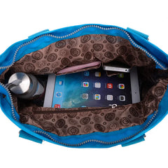 Women Nylon Shoulder Bag Casual Messenger Cross body Travel Tote Top-handle