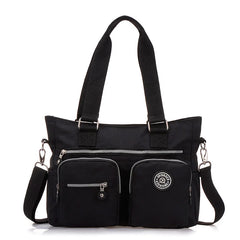 Women Nylon Shoulder Bag Casual Messenger Cross body Travel Tote Top-handle