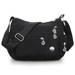 Women Nylon Messenger Bag Lightweight Waterproof Bag Large Capacity
