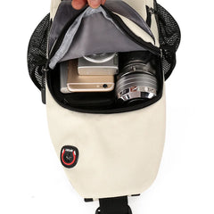 Women Oxford Cloth Crossbody Chest Bag Large Backpack