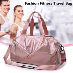 Women Oxford Travel Bag Large Capacity Shoulder Bag Independent Shoes Luggage