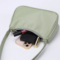 Women PU Leather Butterfly Chain Underarm Bags Casual Ladies Small Purse