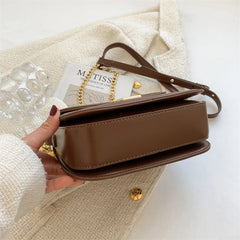 Women PU Leather Chains Shoulder Bag Crossbody Bag Ladies Handbags