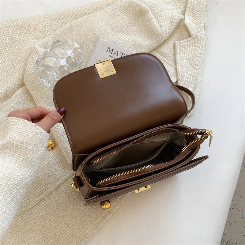 Women PU Leather Chains Shoulder Bag Crossbody Bag Ladies Handbags