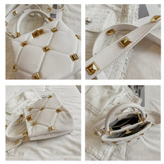 Women Rivet Studded Shoulder Bag Crossbody Bag Tote Bags