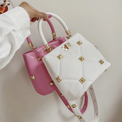 Women Rivet Studded Shoulder Bag Crossbody Bag Tote Bags