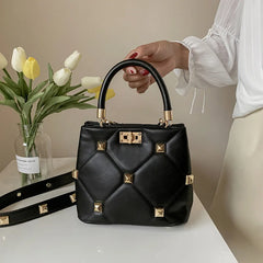Women Rivet Studded Shoulder Bag Crossbody Bag Tote Bags