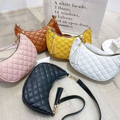 Women PU Leather Shoulder Bag All-Match Tote Crossbody Bag