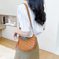 Women PU Leather Shoulder Bag All-Match Tote Crossbody Bag
