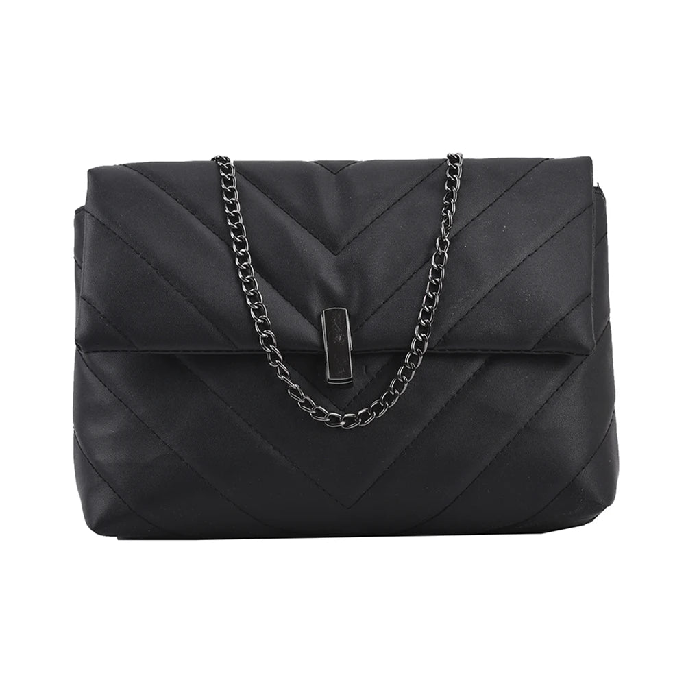 Women PU Messenger Bag Chain Flap Handbags Tote Casual Shopping