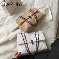 Women PU Messenger Bag Chain Flap Handbags Tote Casual Shopping