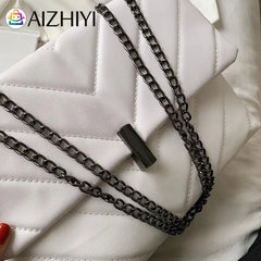 Women PU Messenger Bag Chain Flap Handbags Tote Casual Shopping