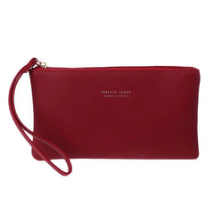Women PU Purse Wristlet Zipper Wallet Bag Phone Key Case