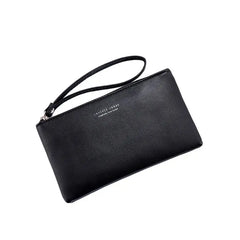 Women PU Purse Wristlet Zipper Wallet Bag Phone Key Case
