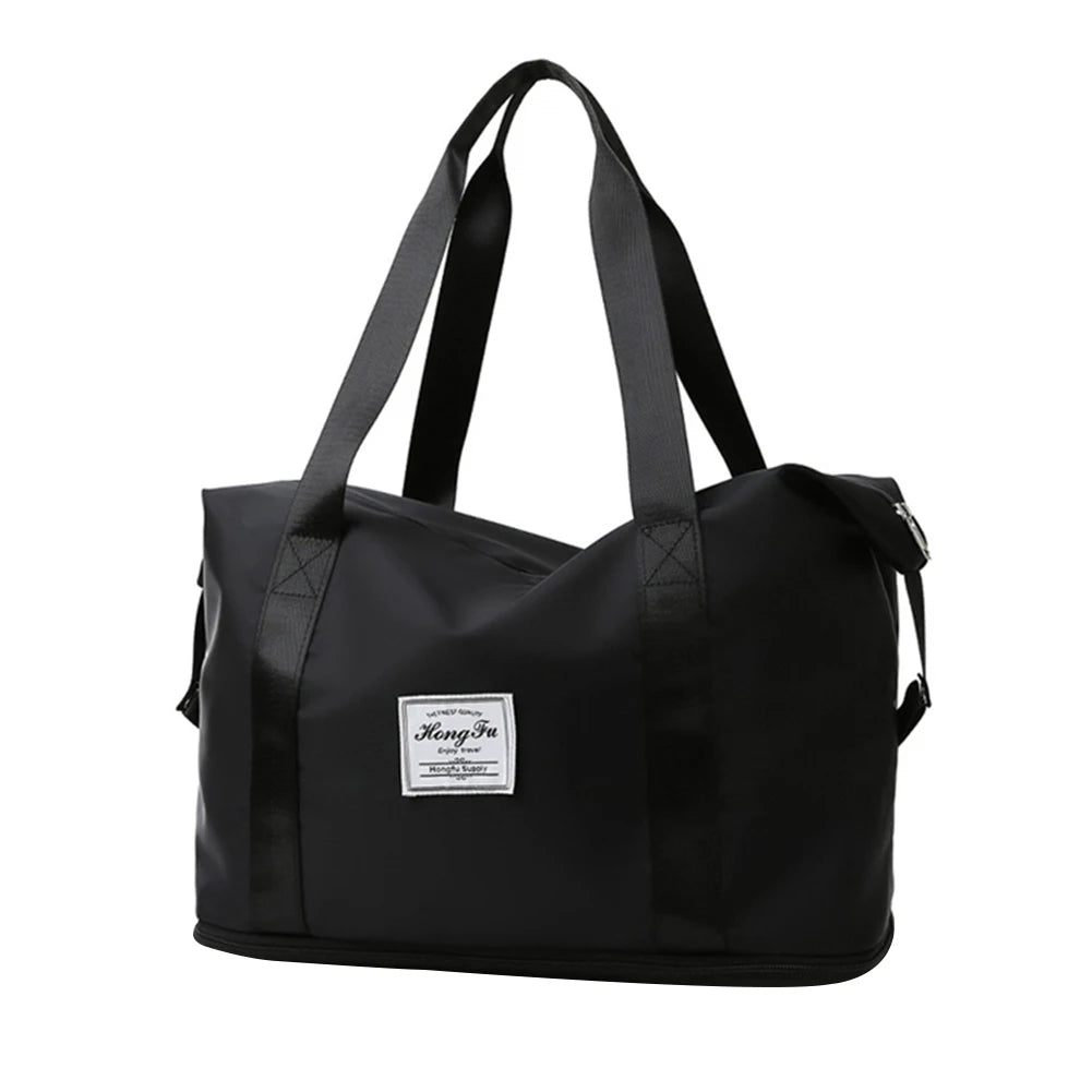 Women Patchwork Fitness Travel Shoulder Crossbody Luggage Bag