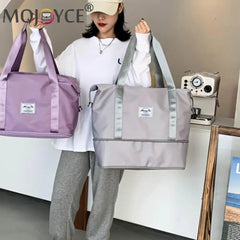 Women Patchwork Fitness Travel Shoulder Crossbody Luggage Bag