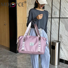 Women Patchwork Fitness Travel Shoulder Crossbody Luggage Bag
