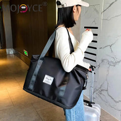 Women Patchwork Fitness Travel Shoulder Crossbody Luggage Bag