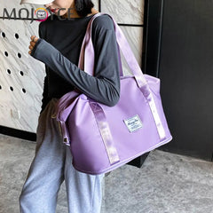 Women Patchwork Fitness Travel Shoulder Crossbody Luggage Bag