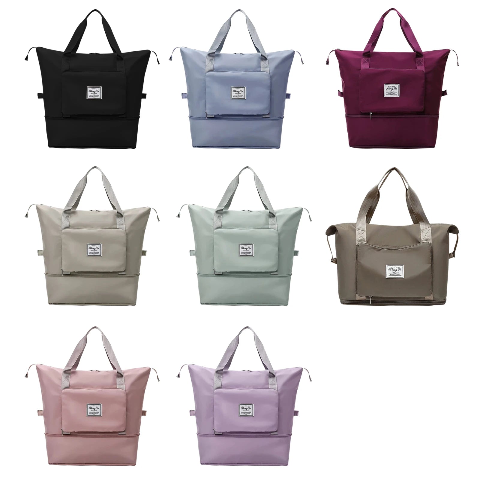 Women Patchwork Fitness Travel Shoulder Tote Bag Casual Ladies Handbags
