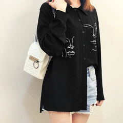 Women Pattern Shoulder Bag Hardware Chain Strap Block Messenger