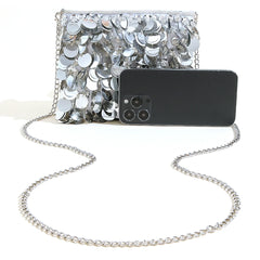Women Polyester Crossbody Bag Purses Evening Handbag Sequin Clutch