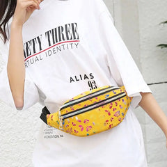 Women Printed Waist Fanny Pack Belt Bag Pouch