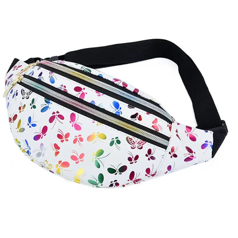 Women Printed Waist Fanny Pack Belt Bag Pouch