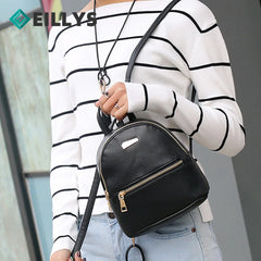 Women Leather Backpack School Rucksack Satchel Travel Bag