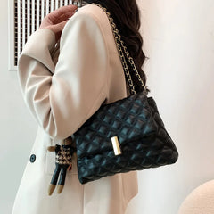 Women Pu Leather Chain Shoulder Messenger Bags High Ladies Crossbody Bags