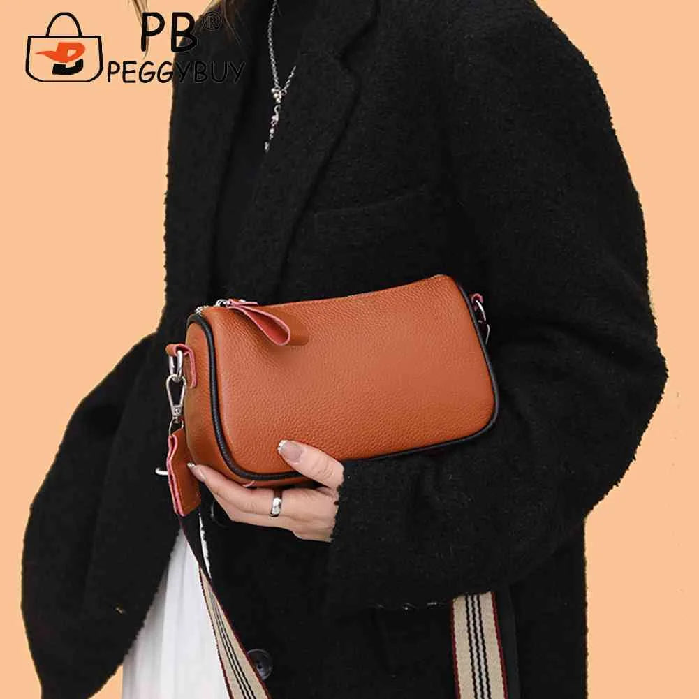 Women Pu Shoulder Bags Wide Strap Ladies Crossbody Bags
